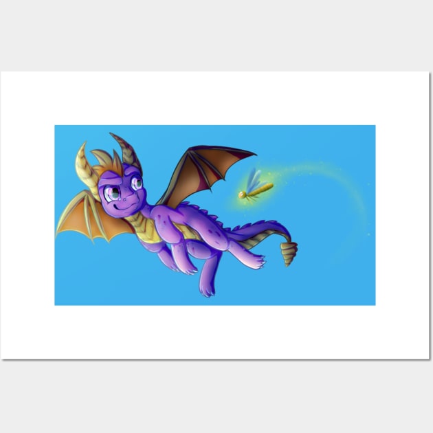 Reignited Dragon Wall Art by Zorveechu